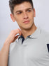 Men Colorblock Slim Fit Polo T-shirt with TECHNO COOL+