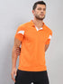 Men Colorblock Slim Fit Polo T-shirt with TECHNO COOL+