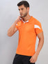 Men Colorblock Slim Fit Polo T-shirt with TECHNO COOL+