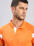 Men Colorblock Slim Fit Polo T-shirt with TECHNO COOL+