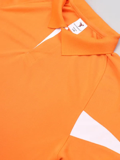Men Colorblock Slim Fit Polo T-shirt with TECHNO COOL+