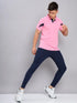 Men Colorblock Slim Fit Polo T-shirt with TECHNO COOL+