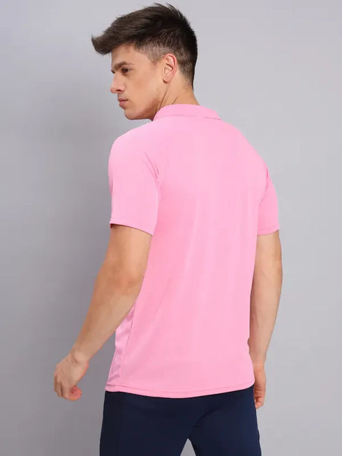 Men Colorblock Slim Fit Polo T-shirt with TECHNO COOL+