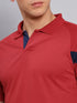 Men Colorblock Slim Fit Polo T-shirt with TECHNO COOL+