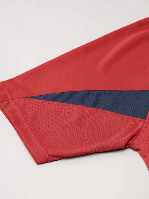 Men Colorblock Slim Fit Polo T-shirt with TECHNO COOL+