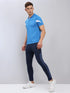 Men Colorblock Slim Fit Polo T-shirt with TECHNO COOL+