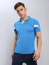 Men Colorblock Slim Fit Polo T-shirt with TECHNO COOL+