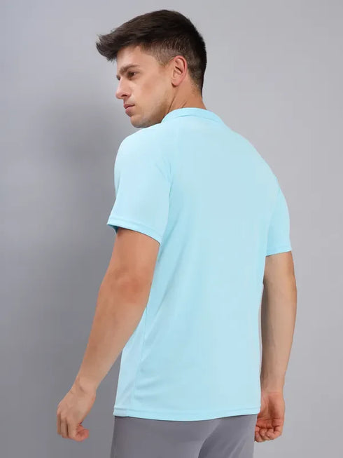 Men Colorblock Slim Fit Polo T-shirt with TECHNO COOL+
