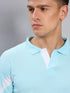 Men Colorblock Slim Fit Polo T-shirt with TECHNO COOL+