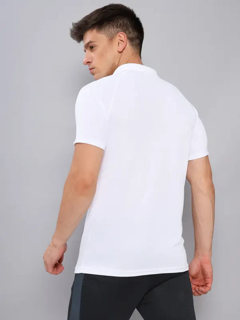 Men Colorblock Slim Fit Polo T-shirt with TECHNO COOL+