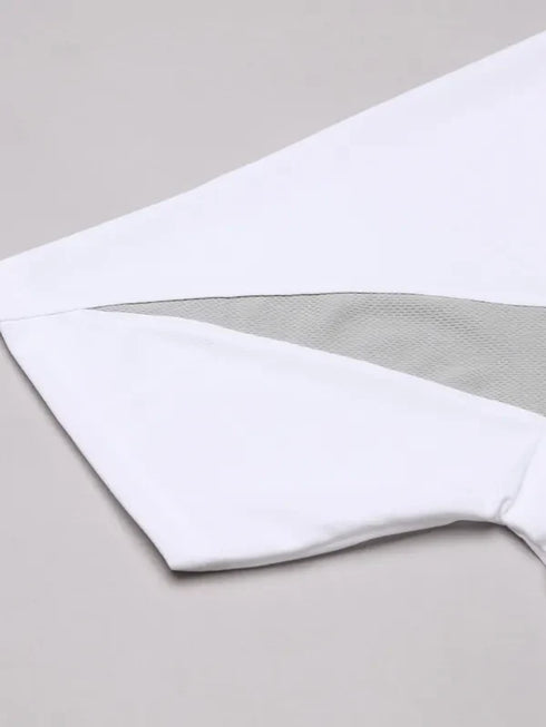 Men Colorblock Slim Fit Polo T-shirt with TECHNO COOL+