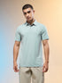 Men Solid Slim Fit Polo T-shirt with COTFLEX