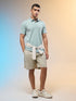 Men Solid Slim Fit Polo T-shirt with COTFLEX