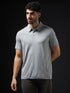 Men Solid Slim Fit Polo T-shirt with COTFLEX