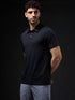 Men Solid Slim Fit Polo T-shirt with COTFLEX