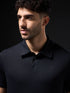 Men Solid Slim Fit Polo T-shirt with COTFLEX