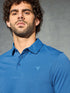 Men Solid Slim Fit Polo T-shirt with COTFLEX