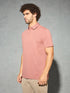 Men Solid Slim Fit Polo T-shirt with COTFLEX