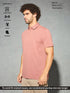 Men Solid Slim Fit Polo T-shirt with COTFLEX