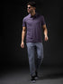 Men Solid Slim Fit Polo T-shirt with COTFLEX