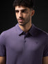Men Solid Slim Fit Polo T-shirt with COTFLEX