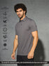 Men Solid Slim Fit Polo T-shirt with COTFLEX
