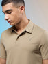 Men Solid Slim Fit Polo T-shirt with COTFLEX
