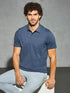 Men Solid Slim Fit Polo T-shirt with COTFLEX