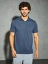 Men Solid Slim Fit Polo T-shirt with COTFLEX
