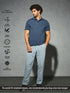 Men Solid Slim Fit Polo T-shirt with COTFLEX