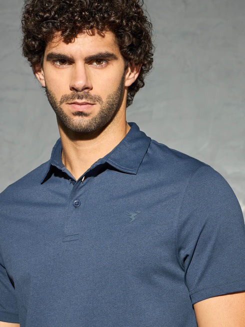 Men Solid Slim Fit Polo T-shirt with COTFLEX