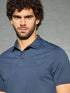 Men Solid Slim Fit Polo T-shirt with COTFLEX