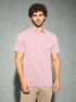 Men Solid Slim Fit Polo T-shirt with COTFLEX