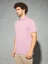 Men Solid Slim Fit Polo T-shirt with COTFLEX