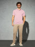 Men Solid Slim Fit Polo T-shirt with COTFLEX