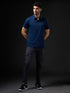 Men Solid Slim Fit Polo T-shirt with COTFLEX