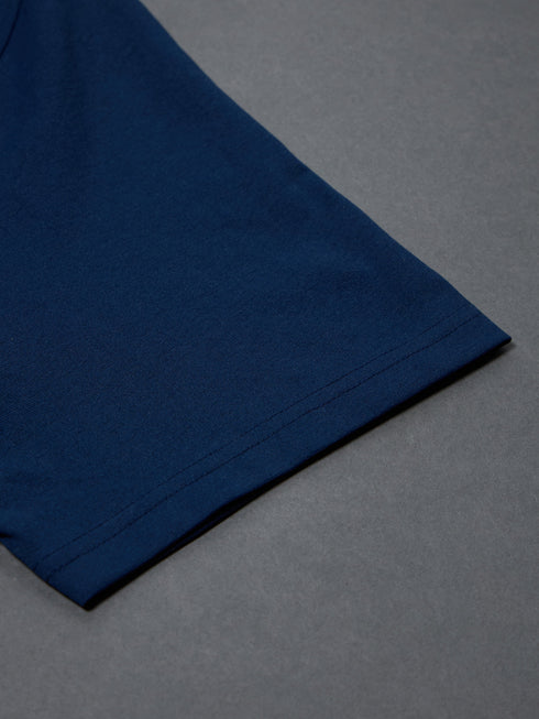 Men Solid Slim Fit Polo T-shirt with COTFLEX