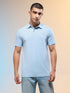 Men Solid Slim Fit Polo T-shirt with COTFLEX