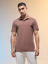 Men Solid Slim Fit Polo T-shirt with COTFLEX