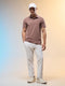 Men Solid Slim Fit Polo T-shirt with COTFLEX
