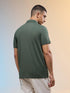 Men Solid Slim Fit Polo T-shirt with COTFLEX