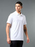 Men Solid Slim Fit Polo T-shirt with COTFLEX