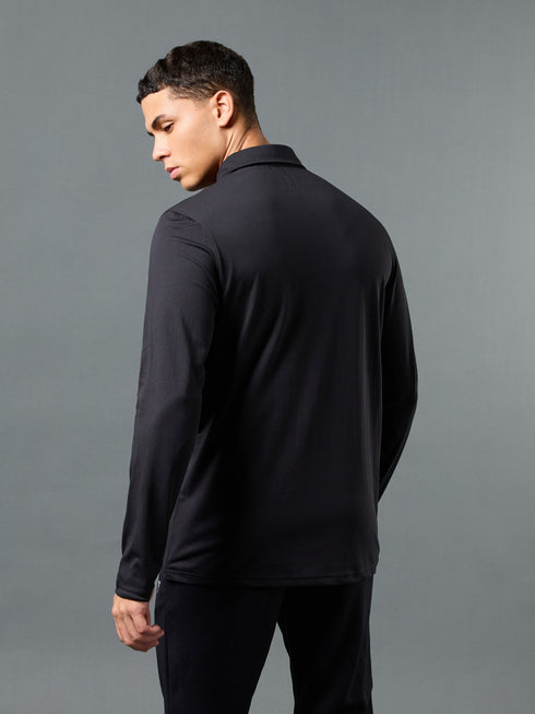 Men Solid Slim Fit Polo T-shirt with COTFLEX