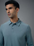 Men Solid Slim Fit Polo T-shirt with COTFLEX