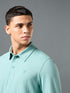 Men Solid Slim Fit Polo T-shirt with COTFLEX