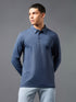 Men Solid Slim Fit Polo T-shirt with COTFLEX