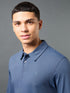 Men Solid Slim Fit Polo T-shirt with COTFLEX