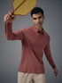 Men Solid Slim Fit Polo T-shirt with COTFLEX