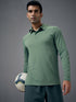 Men Solid Slim Fit Polo T-shirt with COTFLEX