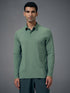 Men Solid Slim Fit Polo T-shirt with COTFLEX